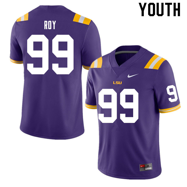 Youth #99 Jaquelin Roy LSU Tigers College Football Jerseys Sale-Purple - Click Image to Close